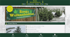 Desktop Screenshot of borcks-weihnachtsbaeume.de