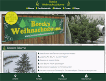 Tablet Screenshot of borcks-weihnachtsbaeume.de
